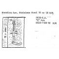 Kneading 'G' Arm Assy SS 58m/M Kneading 'G' Arm Assy SS 58m/M